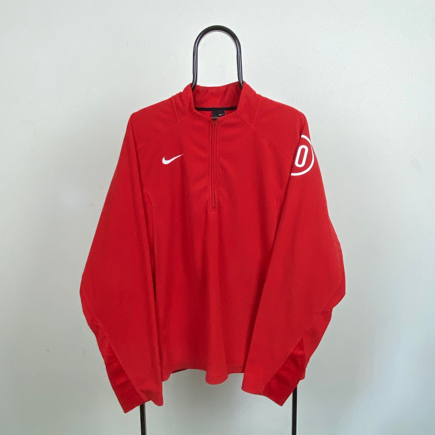 00s Nike T90 Fleece Sweatshirt Red XL