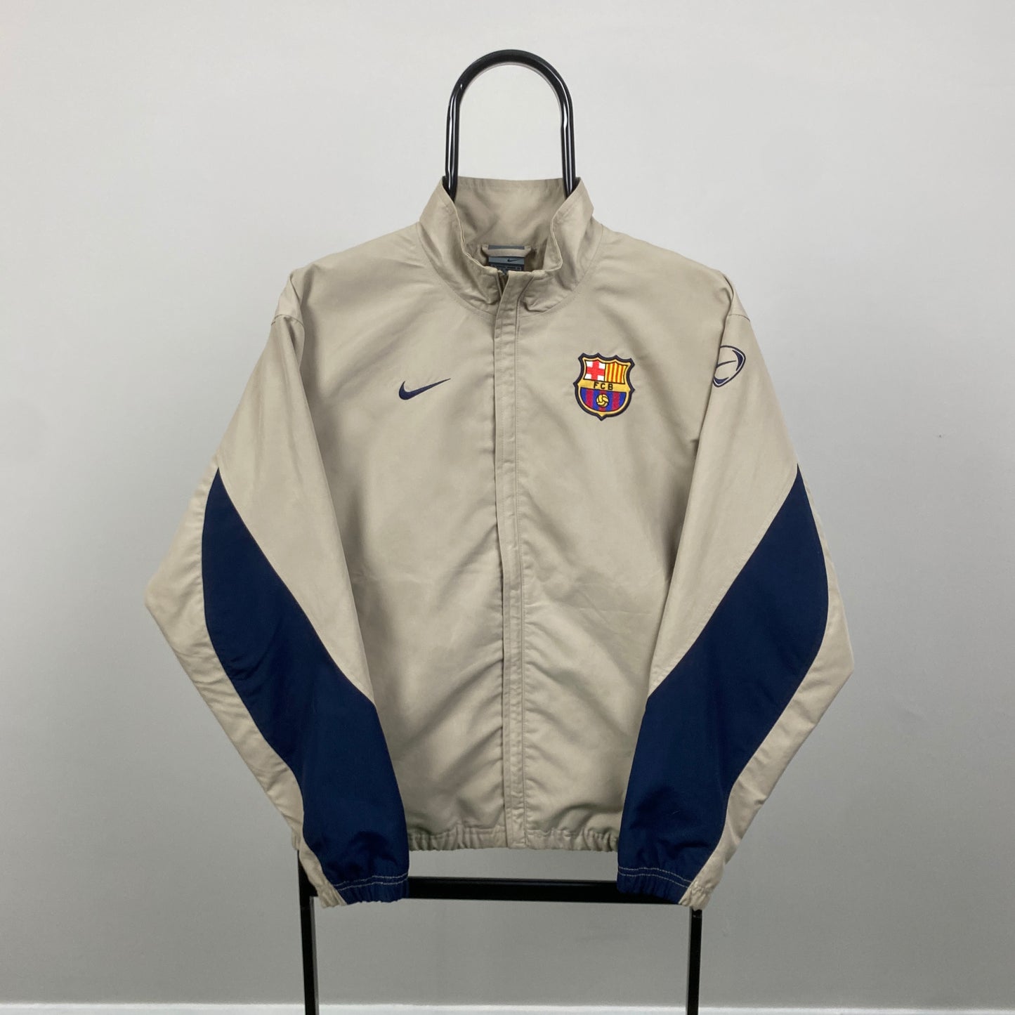 00s Nike Barcelona Windbreaker Jacket Brown Small