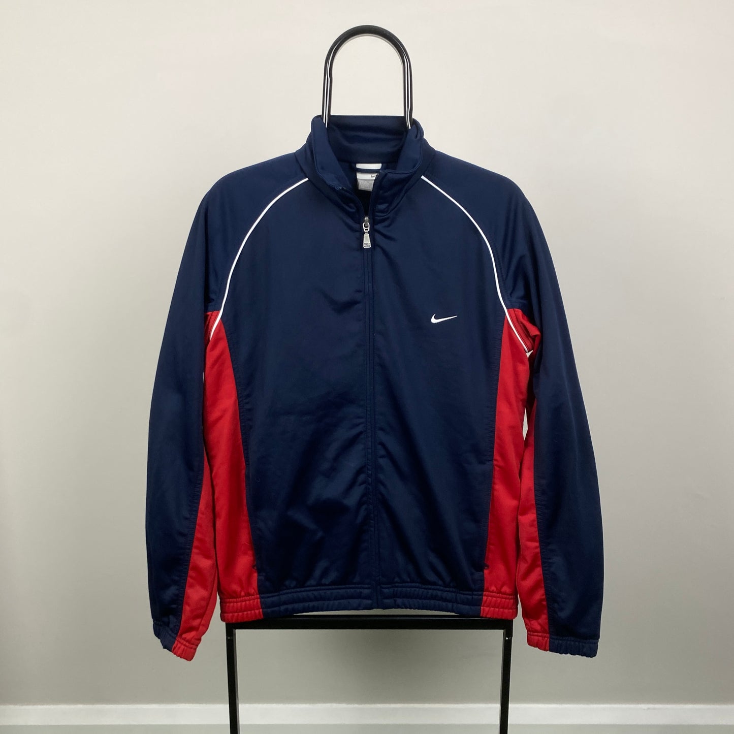 00s Nike Piping Windbreaker Jacket Blue Medium