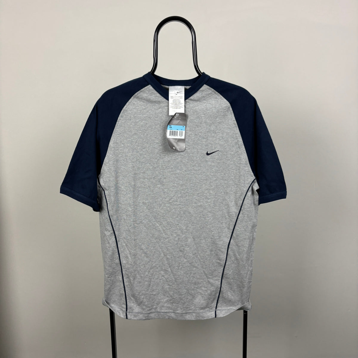00s Nike Raglan T-Shirt Grey Medium