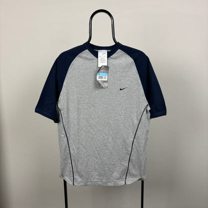 00s Nike Raglan T-Shirt Grey Medium