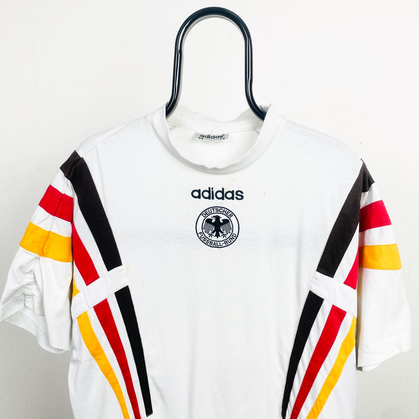 90s Adidas Germany T-Shirt White Medium