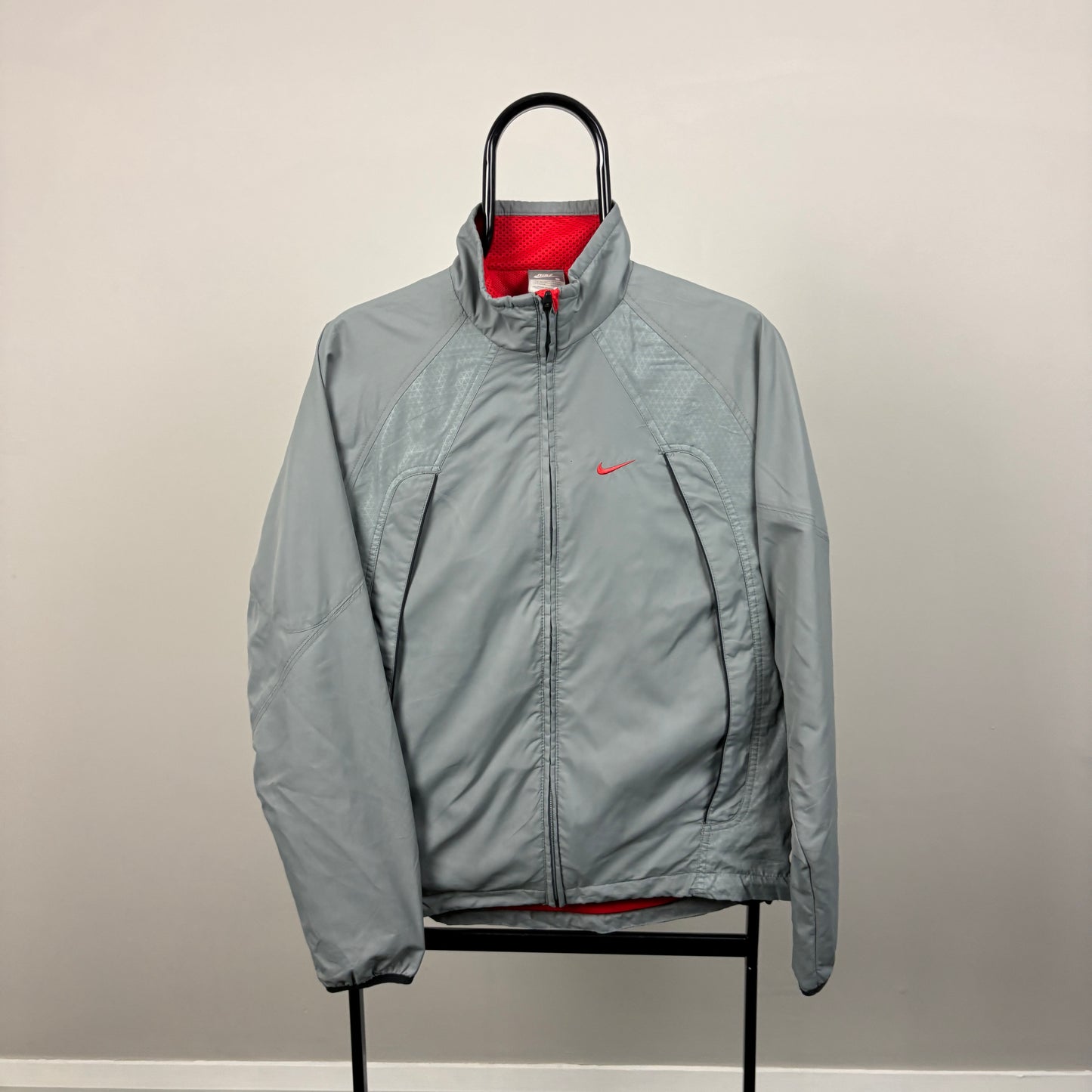 00s Nike Shox Windbreaker Jacket Grey Small