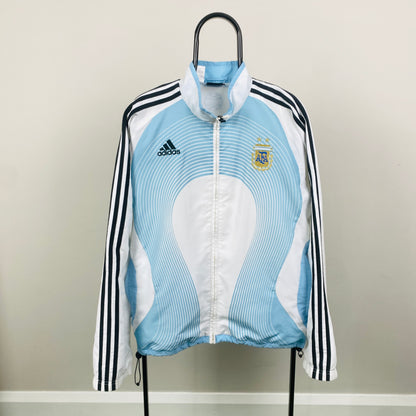 90s Adidas Argentina Windbreaker Jacket White Medium