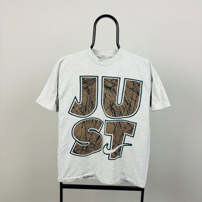 90s Nike Just Do It T-Shirt Grey Small