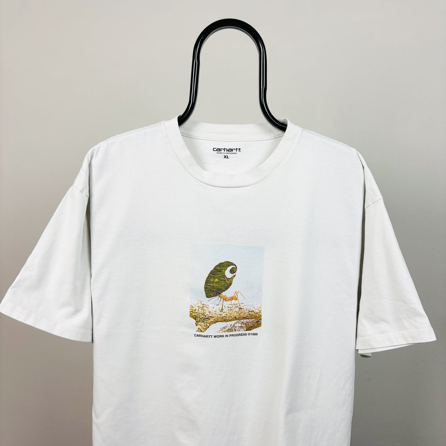 00s Carhartt Antleaf T-Shirt White XL