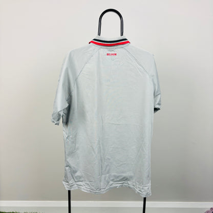 00s Nike Belgium Football Shirt T-Shirt Grey XL