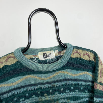 Retro Coogi Style Sweatshirt Green XL