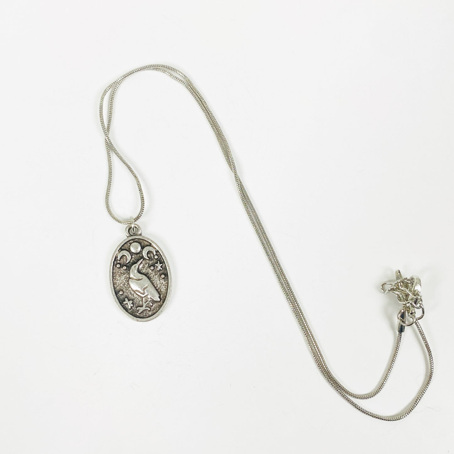 Antique Dodo Necklace Chain Silver