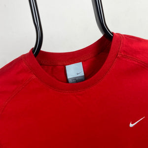 00s Nike Vest T-Shirt Red Small