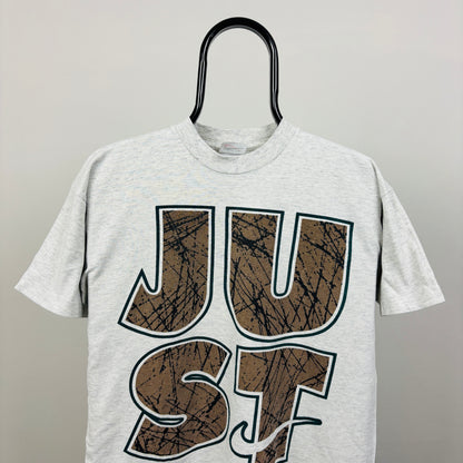 90s Nike Just Do It T-Shirt Grey Small
