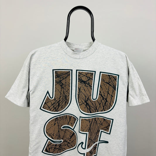 90s Nike Just Do It T-Shirt Grey Small