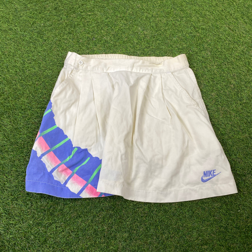 90s Nike Challenge Court Skirt Shorts White Small