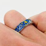 Vintage Retro Adjustable Starry Ring Silver