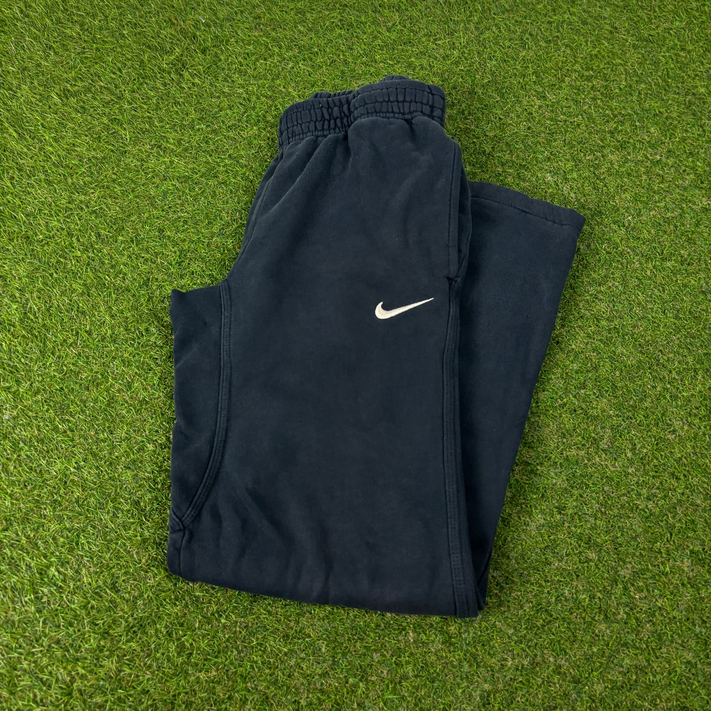 00s Nike Baggy Wide Leg Cotton Joggers Blue Small