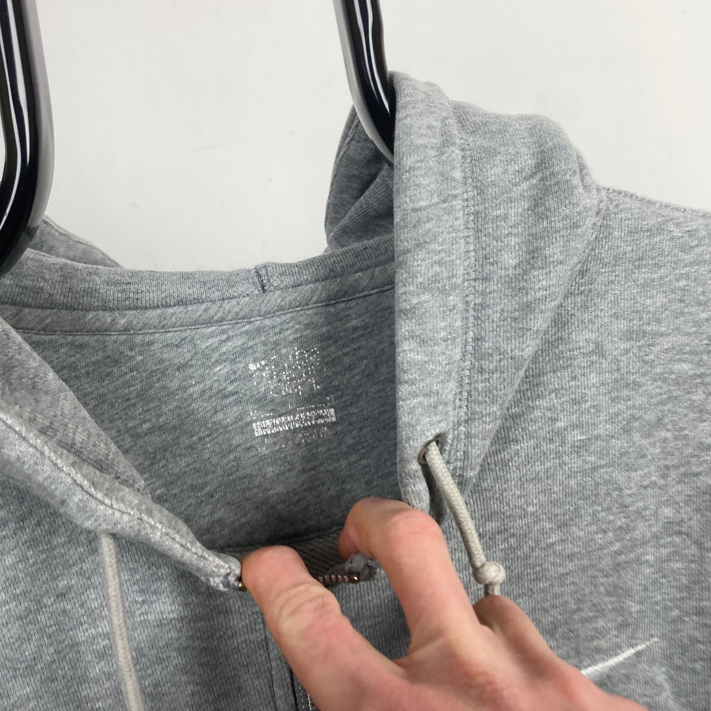 00s Nike Zip Hoodie Grey Medium