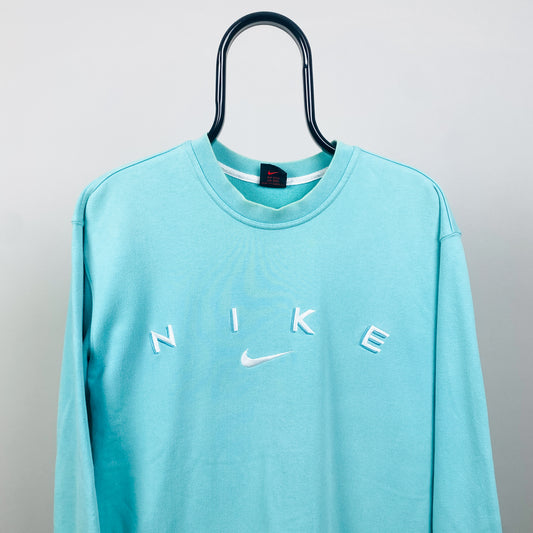 90s Nike Sweatshirt Blue Medium