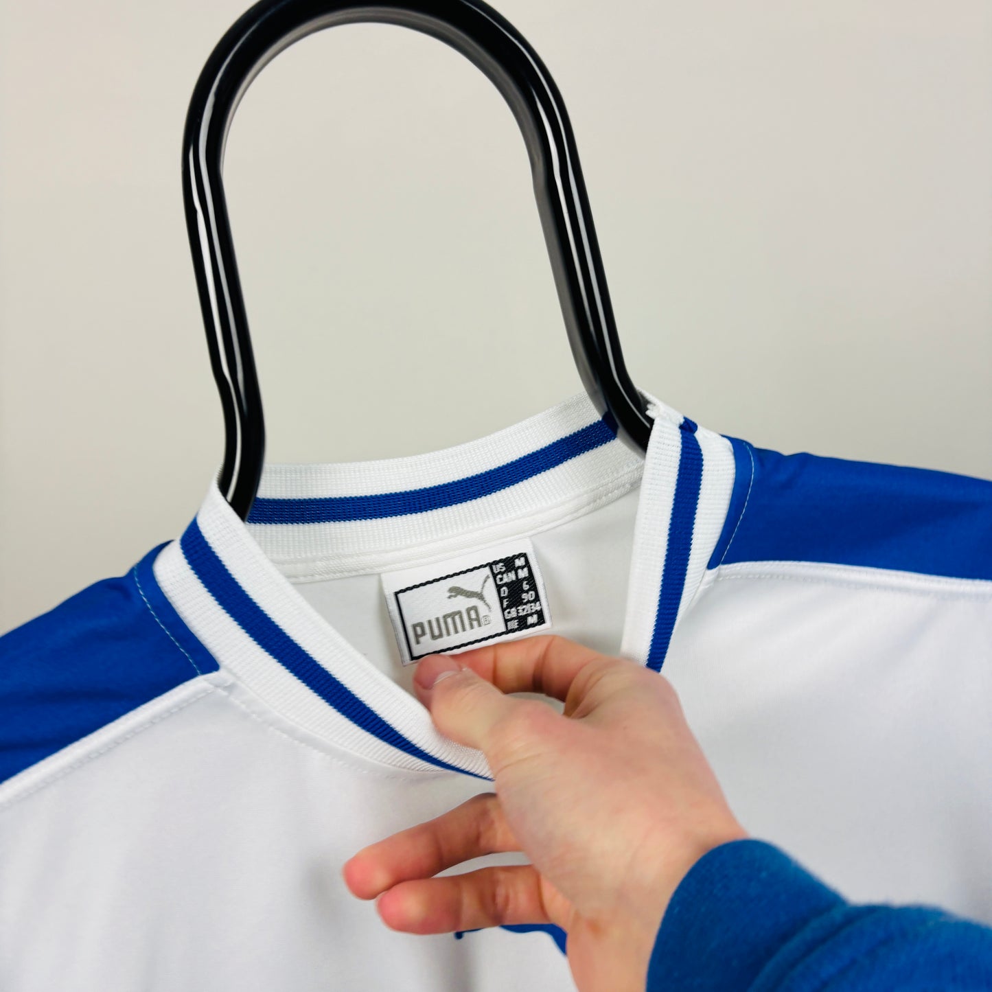 90s Puma Italy Football Shirt T-Shirt White Medium