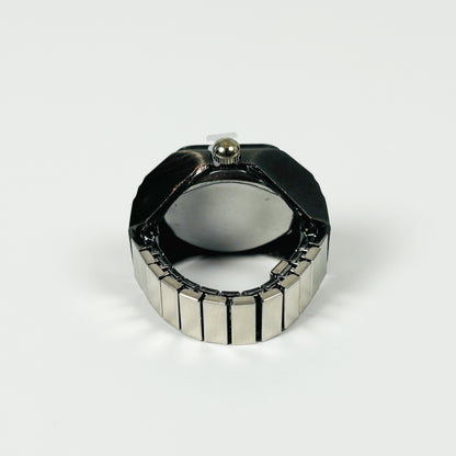 Watch Ring Adjustable Antique Silver