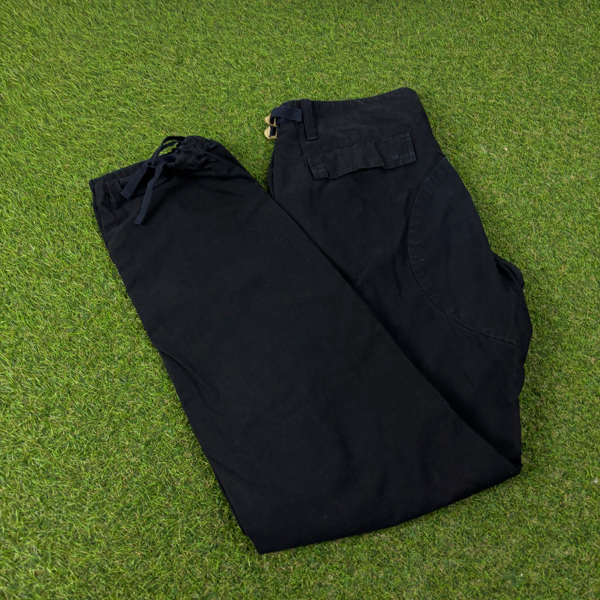 00s Carhartt Cargo Trousers Joggers Black Medium 30x32