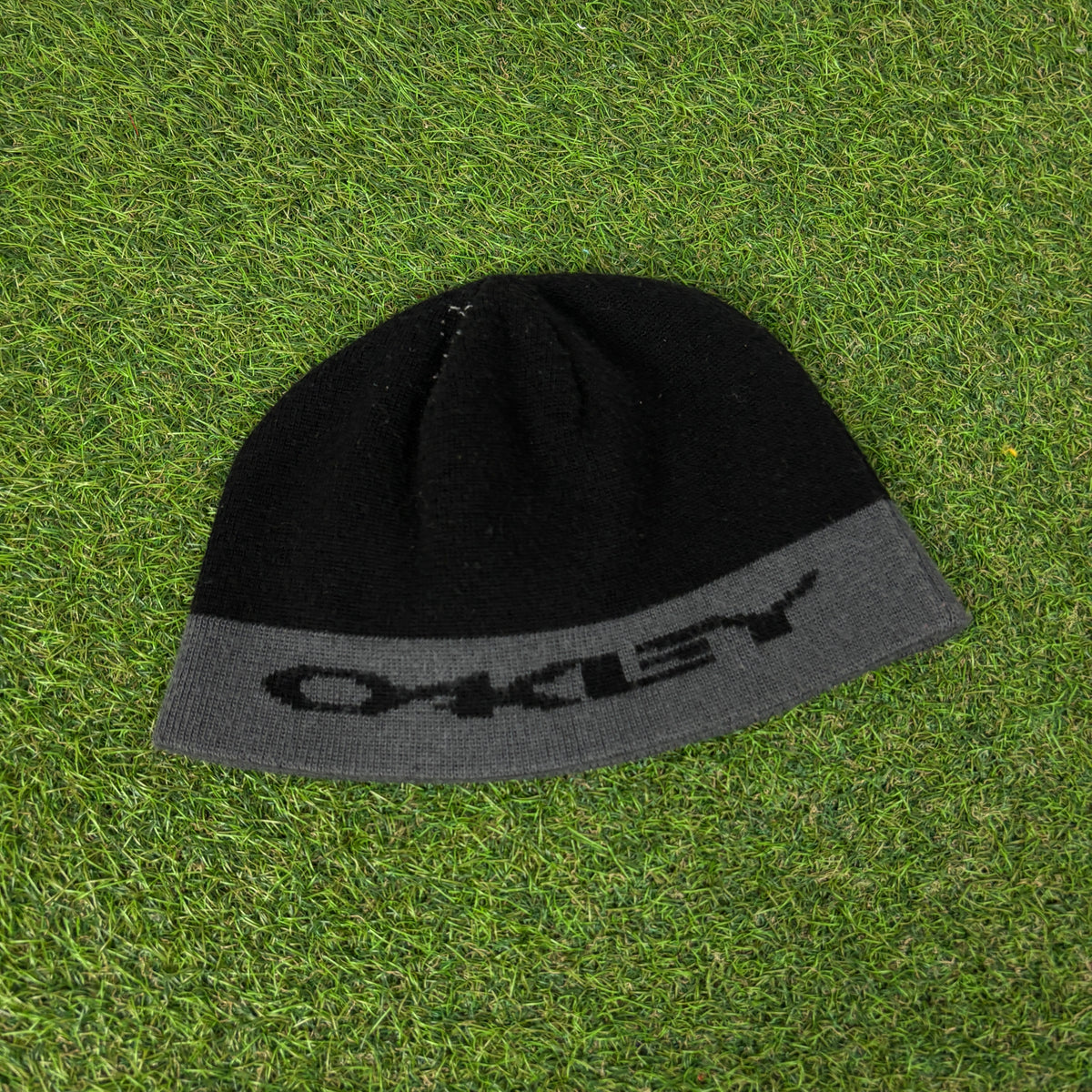 90s Oakley Beanie Hat Black