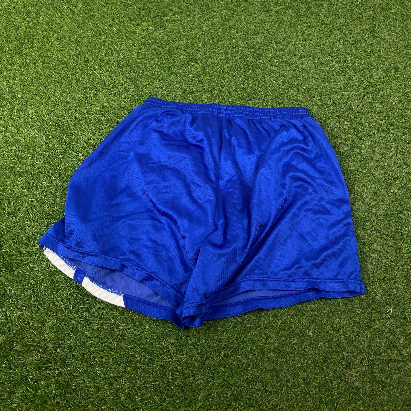90s Adidas Equipment Football Shorts Blue Large