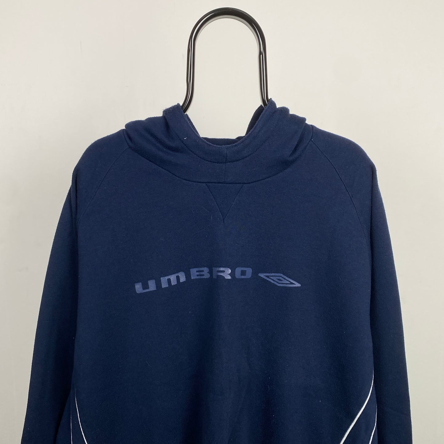 Retro Umbro Hoodie Blue XXL