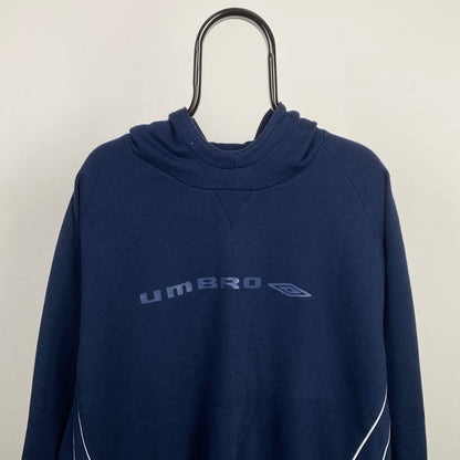 Retro Umbro Hoodie Blue XXL