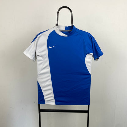 00s Nike Rugby Shirt T-Shirt Blue XS