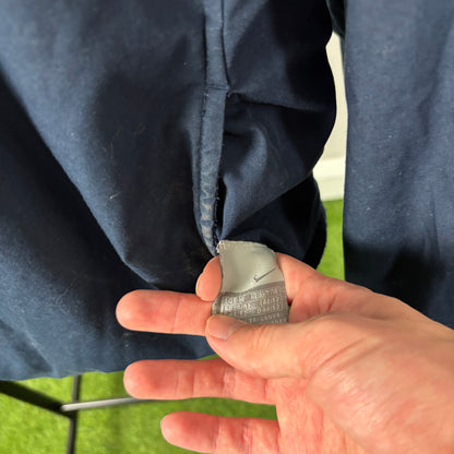 90s Nike Reversible Sidewinder Fleece Coat Jacket Blue Small
