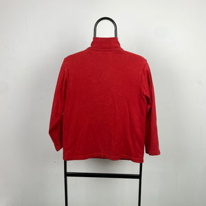 00s Nike Air Max 1/4 Zip Sweatshirt Red Small