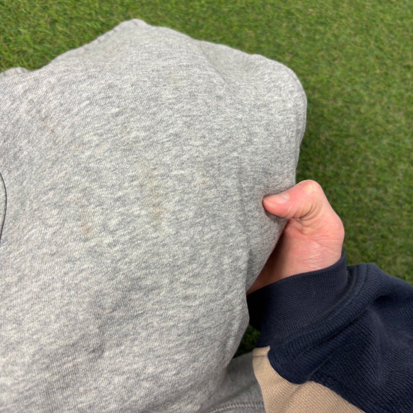 00s Nike Wide Leg Cotton Joggers Grey Medium