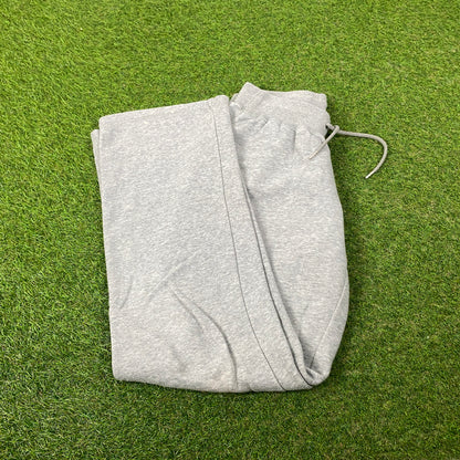 00s Nike Wide Leg Cotton Joggers Grey Small