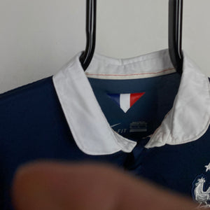 00s Nike France Football Shirt T-Shirt Blue XL