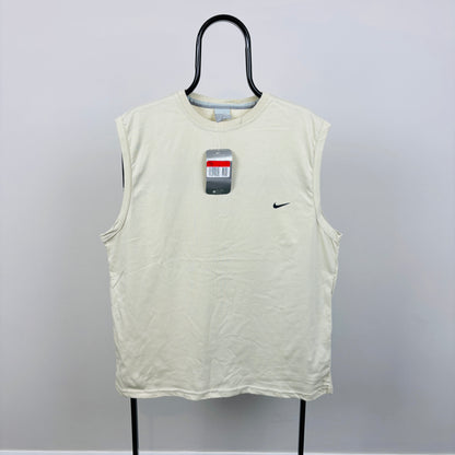 00s Nike Vest T-Shirt Brown Large