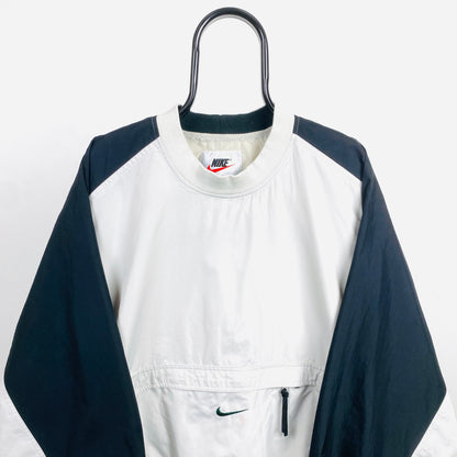 90s Nike Windbreaker Jacket White XL