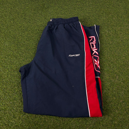 00s Reebok Piping Joggers Blue XL