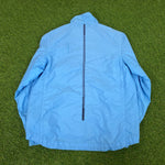 00s Nike Hex Windbreaker Jacket + Joggers Set Blue Small