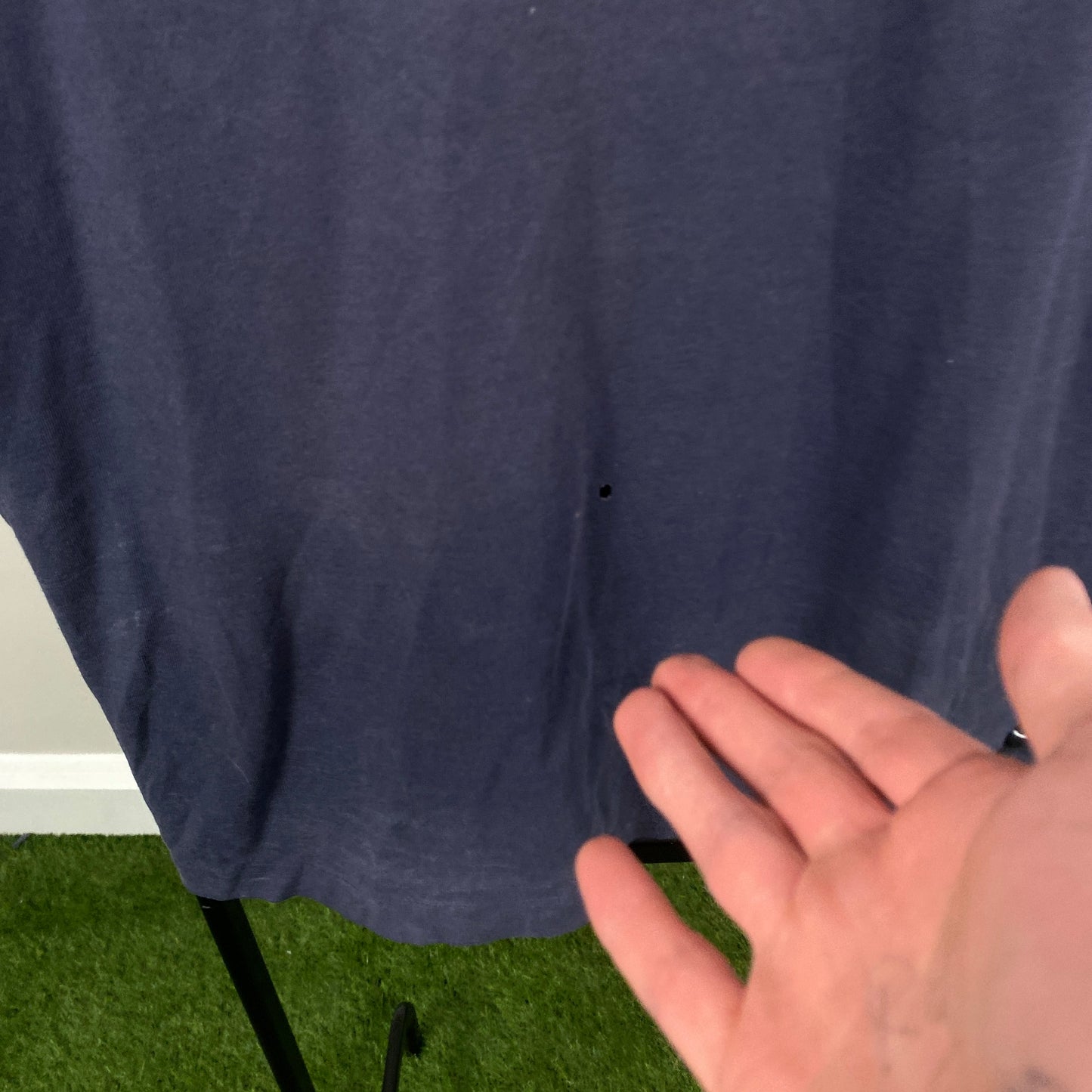 90s Adidas T-Shirt Blue Medium