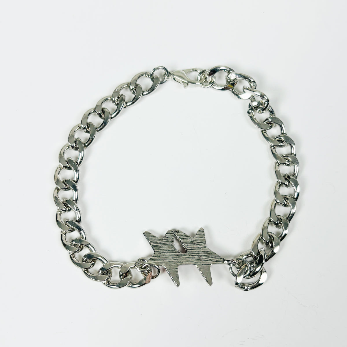 Vintage Star Bracelet Silver Red