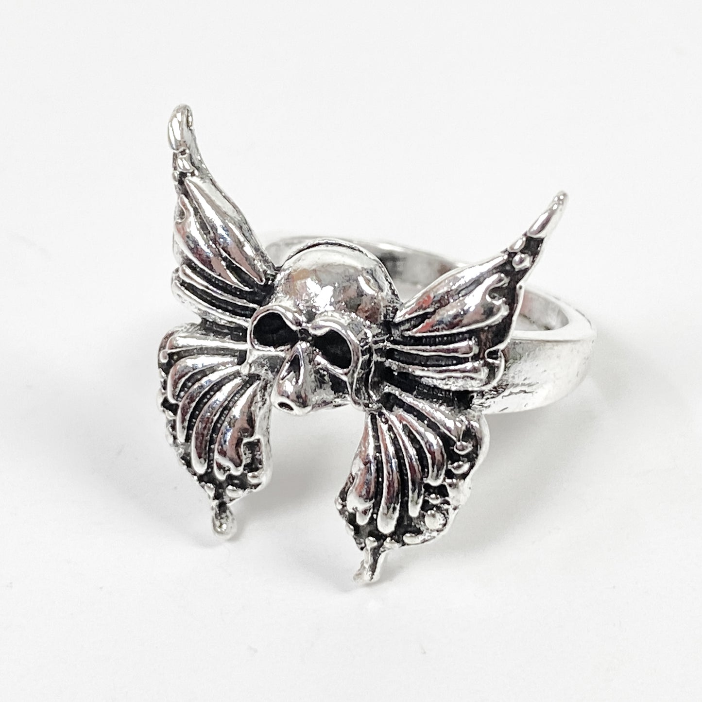 Retro Vintage Butterfly Ring Silver
