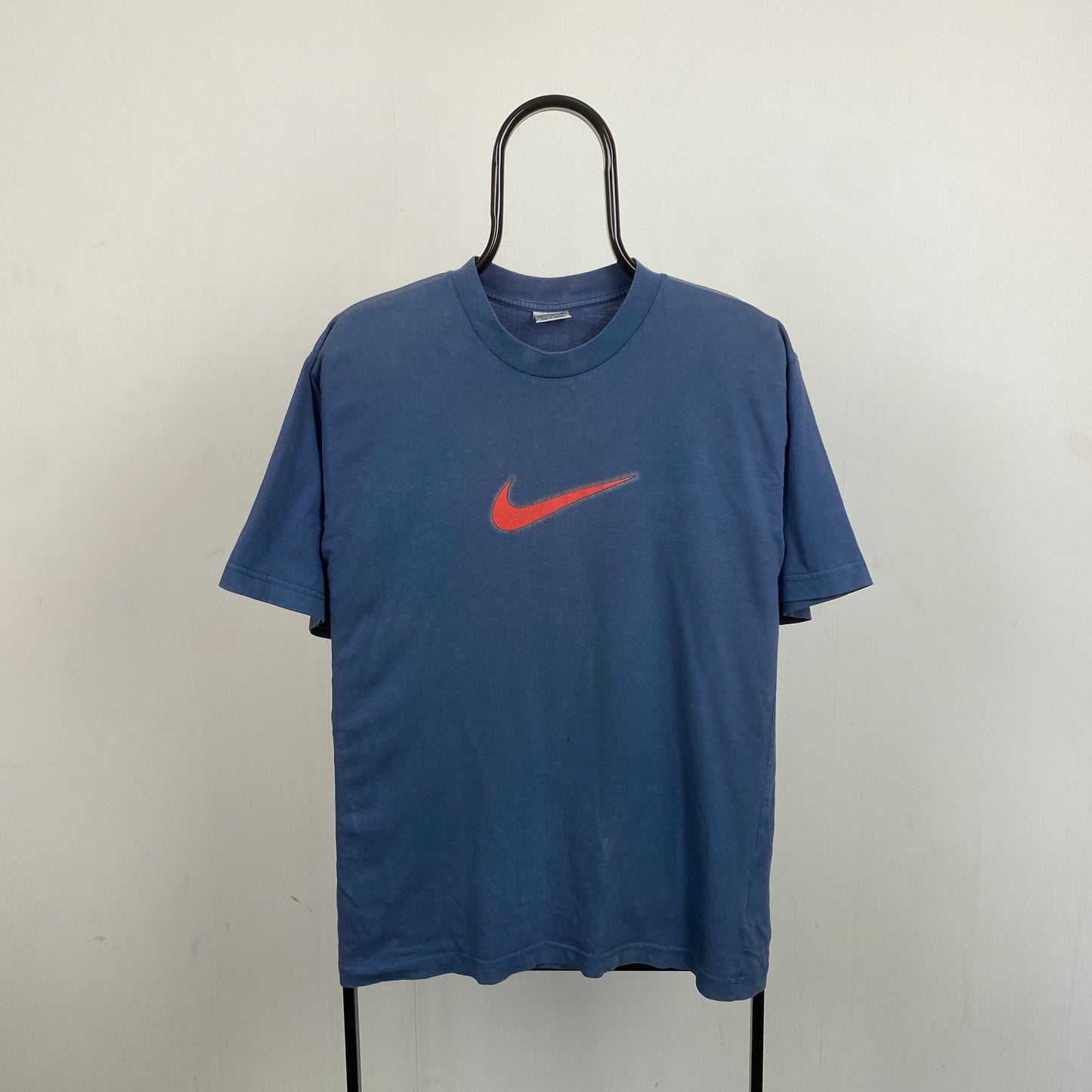 90s Nike Swirl T-Shirt Blue Small