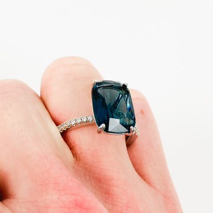 Vintage Signet Block Ring Silver