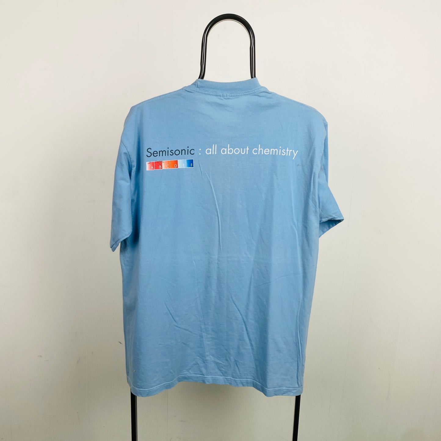 Retro 90s Chemistry T-Shirt Blue Medium