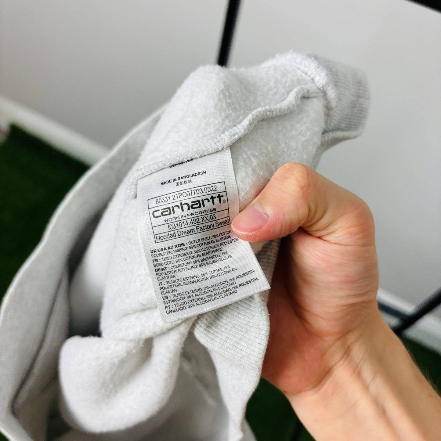 00s Carhartt Dream Factory Hoodie Grey Medium