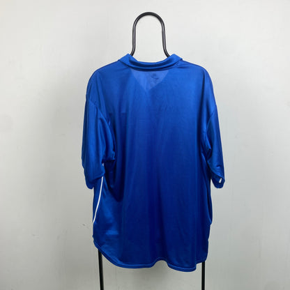 90s Nike Italy Football T-Shirt Blue XXL