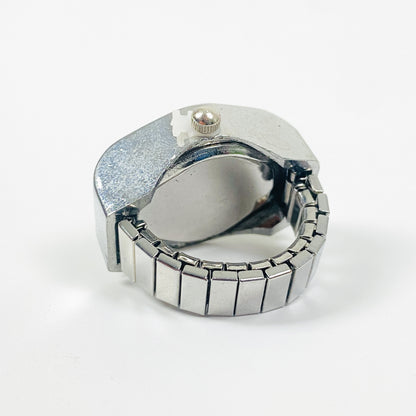 Encrusted Watch Ring Adjustable