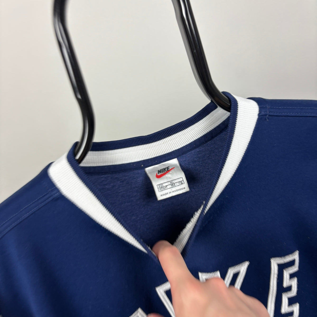 90s Nike Sweatshirt Blue Small