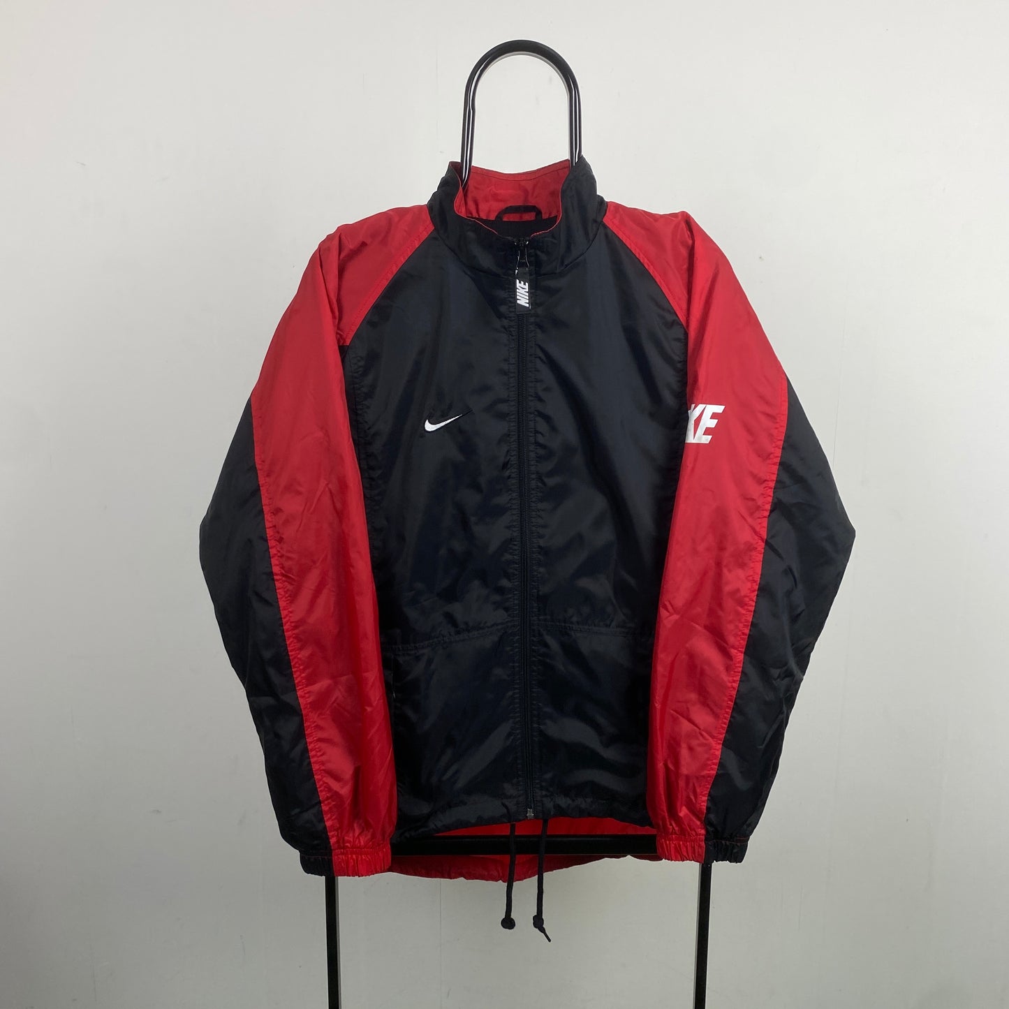 90s Nike Windbreaker Jacket Black Small