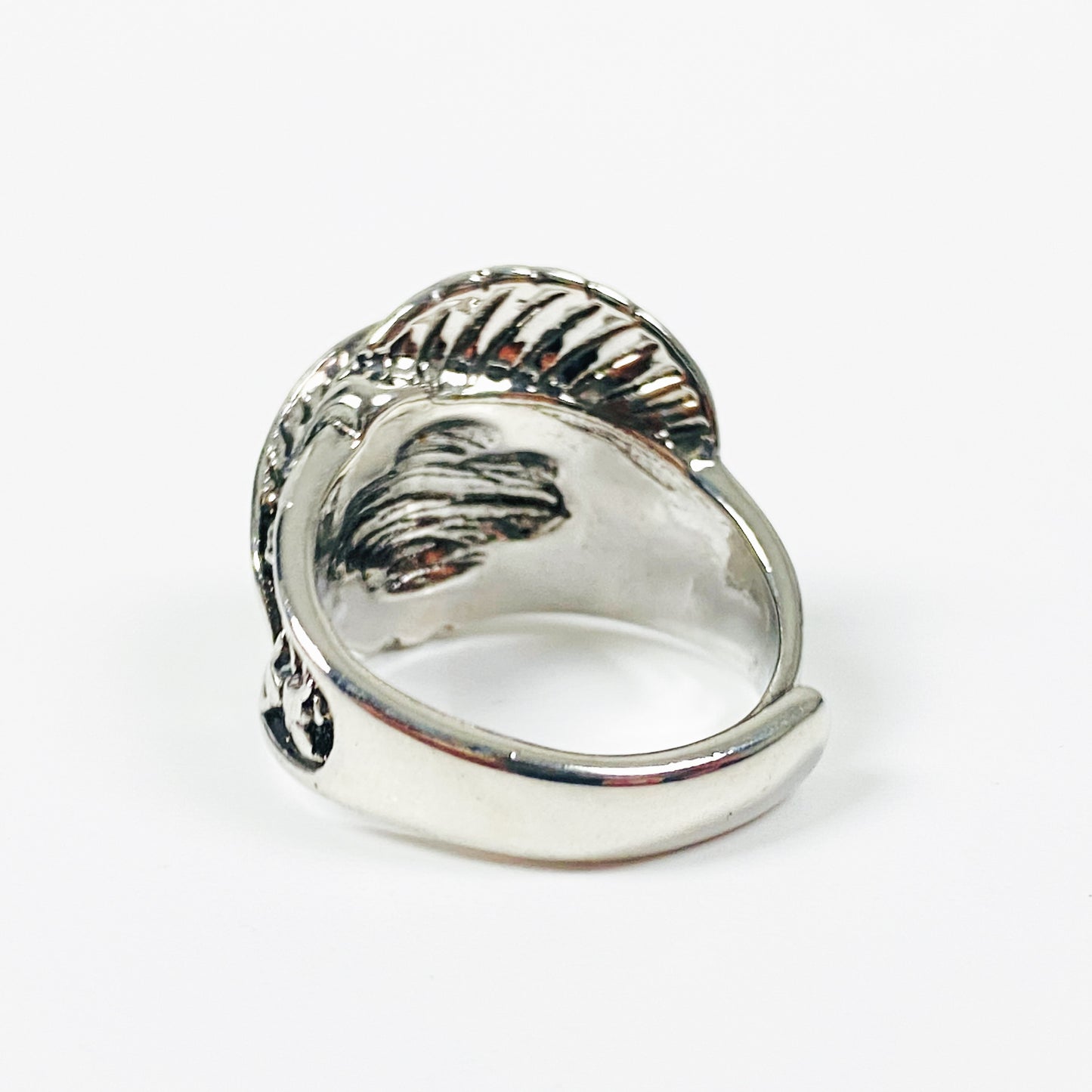 Vintage Adjustable Cat Ring Silver